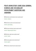 PICAT ASVAB STUDY GUIDE 2026 GENERAL&NewLine;SCIENCE AND VOCABULARY&NewLine;DEVELOPMENT QUESTIONS AND&NewLine;ANSWERS
