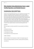 Ohio &lpar;OH&rpar; Assisted Living Administrator Exam &vert; Latest &NewLine;Verified Questions and Detailed Answers 