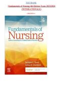 Complete Test Bank for Fundamentals of Nursing&colon; Active Learning for Collaborative Practice 4th Edition &lpar;2026&sol;2027&rpar; by Barbara L&period; Yoost & Lynne R&period; Crawford &ndash; All-Chapter NCLEX&reg;-Style Questions with 100&percnt; Verified Answers&comma; Detailed Rationales & Clinical Comp