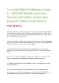 Paramedic FISDAP Final Exam Questions&comma; Answers and Rationales 2027