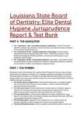 2026&sol;2027 S-Tier Louisiana State Board of Dentistry &lpar;LSBD&rpar; Hygiene Jurisprudence Test Bank & Elite Study Navigator &lpar;69&plus; Q&A&rpar;
