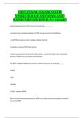 EMT Final Exam &ndash; Complete Study Guide and Practice Questions