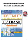 Full Test Bank &ndash; Hospitality Management Accounting&comma; 9th Edition by Jagels&comma; Chapters 1&ndash;14&NewLine;