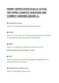PMHNP CERTIFICATION EXAM 22 ACTUAL&NewLine;TEST PAPER COMPLETE QUESTIONS AND&NewLine;CORRECT ANSWERS GRADED A&plus;&NewLine;
