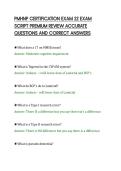 PMHNP CERTIFICATION EXAM 22 EXAM&NewLine;SCRIPT PREMIUM REVIEW ACCURATE&NewLine;QUESTIONS AND CORRECT ANSWERS&NewLine;