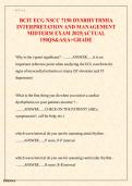 BCIT NSCC 7150 Dysrhythmia Interpretation and Management Midterm Exam 2025 &ndash; 150 Questions & Answers - Graded A&plus;