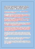 NCIA STATE EXAM REVIEW EXAM 2026 UPDATE&NewLine;QUESTIONS AND CORRECT VERIFIED ANSWERS&NewLine;ALREADY GRADED A&plus; &lpar;BRAND NEW VISION&rpar;