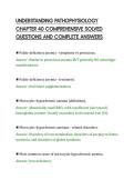 UNDERSTANDING PATHOPHYSIOLOGY&NewLine;CHAPTER 40 COMPREHENSIVE SOLVED&NewLine;QUESTIONS AND COMPLETE ANSWERS&NewLine;