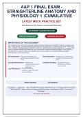 A&P 1 Final Exam &vert; Straighterline Anatomy & Physiology 1 &vert; Cumulative Exam with 239 Q&A & Rationales &lpar;2026&sol;2027 Update&rpar;