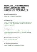 PN 1003 EXAM 3 2026 COMPREHENSIVE&NewLine;PATIENT CARE REVIEW SET TESTED&NewLine;QUESTIONS WITH VERIFIED SOLUTIONS&NewLine;