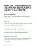 PN 1003 EXAM 3 2026 HEALTH ASSESSMENT&NewLine;AND SAFETY STUDY GUIDE FULL PAPER AND&NewLine;ANSWERS FOR EXAM PREPARATION&NewLine;
