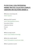 PN 1003 EXAM 3 2026 PROFESSIONAL&NewLine;NURSING PRACTICE COLLECTION COMPLETE&NewLine;QUESTIONS AND SOLUTIONS GRADED A&plus;
