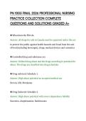 PN 1005 FINAL 2026 PROFESSIONAL NURSING&NewLine;PRACTICE COLLECTION COMPLETE&NewLine;QUESTIONS AND SOLUTIONS GRADED A&plus;&NewLine;