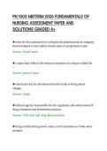 PN 1005 MIDTERM 2026 FUNDAMENTALS OF&NewLine;NURSING ASSESSMENT PAPER AND&NewLine;SOLUTIONS GRADED A&plus;