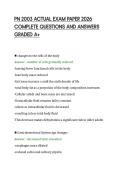 PN 2003 ACTUAL EXAM PAPER 2026&NewLine;COMPLETE QUESTIONS AND ANSWERS&NewLine;GRADED A&plus;
