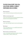PN 2003 EXAM SCRIPT 2026 FULL&NewLine;SOLUTIONS VERIFIED CORRECT&NewLine;RESPONSES HIGH SCORING&NewLine;