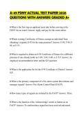 A-49 FDNY ACTUAL TEST PAPER 2026&NewLine;QUESTIONS WITH ANSWERS GRADED A&plus;