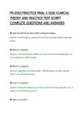 PN 2003 PRACTICE FINAL 3 2026 CLINICAL&NewLine;THEORY AND PRACTICE TEST SCRIPT&NewLine;COMPLETE QUESTIONS AND ANSWERS&NewLine;