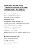 PN 2003 PRACTICE FINAL 3 2026&NewLine;COMPREHENSIVE NURSING ASSESSMENT&NewLine;PAPER AND SOLUTIONS GRADED A&plus;