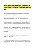 A-49 FDNY CERTIFICATION EVALUATION&NewLine;2026 QUESTIONS WITH ANSWERS GRADED&NewLine;A&plus;