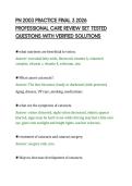 PN 2003 PRACTICE FINAL 3 2026&NewLine;PROFESSIONAL CARE REVIEW SET TESTED&NewLine;QUESTIONS WITH VERIFIED SOLUTIONS&NewLine;