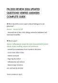 PN 2003 REVIEW 2026 UPDATED&NewLine;QUESTIONS VERIFIED ANSWERS&NewLine;COMPLETE GUIDE&NewLine;