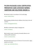 PN 2004 PACKAGED II 2026 CERTIFICATION&NewLine;PREPARATION GUIDE ADVANCED NURSING&NewLine;QUESTIONS AND SOLUTIONS GRADED A&plus;