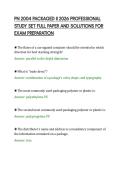PN 2004 PACKAGED II 2026 PROFESSIONAL&NewLine;STUDY SET FULL PAPER AND SOLUTIONS FOR&NewLine;EXAM PREPARATION&NewLine;