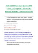 NURS 6521 Midterm Exam Questions With &NewLine;Correct Answers &lpar;Verified Answers&rpar; Plus &NewLine;Rationales 2026 Q&A &vert; Instant Download Pdf 