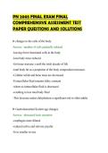 PN 2005 FINAL EXAM FINAL&NewLine;COMPREHENSIVE ASSESSMENT TEST&NewLine;PAPER QUESTIONS AND SOLUTIONS&NewLine;