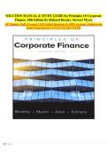 Principles of Corporate Finance&comma; 14th Edition &colon; Complete Solution Manual & Comprehensive Study Guide &vert; Chapter-by-Chapter Solutions&semi; Exam Success Resource &vert; Richard Brealey & Stewart Myers