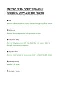 PN 2006 EXAM SCRIPT 2026 FULL&NewLine;SOLUTION VIEW ALREADY PASSED&NewLine;