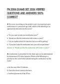 PN 2006 EXAMS SET 2026 VERIFIED&NewLine;QUESTIONS AND ANSWERS 100&percnt;&NewLine;CORRECT