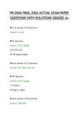 PN 2006 FINAL 2026 ACTUAL EXAM PAPER&NewLine;QUESTIONS WITH SOLUTIONS GRADED A&plus;