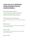 PN 2006 FINAL 2026 COMPREHENSIVE&NewLine;NURSING ASSESSMENT PAPER AND&NewLine;SOLUTIONS GRADED A&plus;&NewLine;