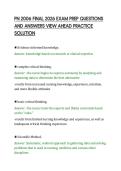 PN 2006 FINAL 2026 EXAM PREP QUESTIONS&NewLine;AND ANSWERS VIEW AHEAD PRACTICE&NewLine;SOLUTION&NewLine;