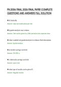 PN 2006 FINAL 2026 FINAL PAPER COMPLETE&NewLine;QUESTIONS AND ANSWERS FULL SOLUTION&NewLine;