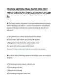 PN 2006 MIDTERM FINAL PAPER 2026 TEST&NewLine;PAPER QUESTIONS AND SOLUTIONS GRADED&NewLine;A&plus;