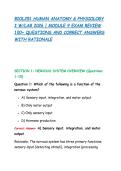 BIOL251 HUMAN ANATOMY & PHYSIOLOGY I W&sol;LAB 2026 &vert; MODULE 9 EXAM REVIEW 100&plus; QUESTIONS AND CORRECT ANSWERS WITH RATIONALE