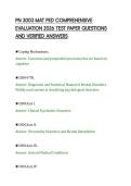 PN 3003 MAT PED COMPREHENSIVE&NewLine;EVALUATION 2026 TEST PAPER QUESTIONS&NewLine;AND VERIFIED ANSWERS&NewLine;