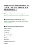 PN 3003 MAT PED FINAL ASSESSMENT 2026&NewLine;CLINICAL CASE STUDY QUESTIONS WITH&NewLine;ANSWERS GRADED A&plus;