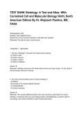 TEST BANK Histology&lowbar; A Text and Atlas&lowbar; With Correlated Cell and Molecular Biology Ninth&comma; North American Edition By Dr&period; Wojciech Pawlina&comma; MD&comma; FAAA&period;pdf&NewLine;&NewLine;