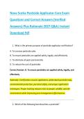 Nova Scotia Pesticide Applicator Core Exam &NewLine;Questions and Correct Answers &lpar;Verified &NewLine;Answers&rpar; Plus Rationale 2027 Q&A&vert; Instant &NewLine;Download Pdf 