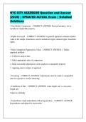 NYC CITY ASSESSOR Question and Answer&NewLine;&lbrack;2026&rsqb; &vert; UPDATED ACTUAL Exam &vert; Detailed&NewLine;Solutions