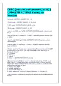 CPTC Question and Answer &lbrack;2026&rsqb; &vert;&NewLine;UPDATED ACTUAL Exam &vert; A&plus;&NewLine;Verified