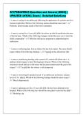 ATI PEDIATRICS Question and Answer &lbrack;2026&rsqb; &vert;&NewLine;UPDATED ACTUAL Exam &vert; Detailed Solutions