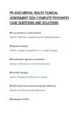 PN 3003 MENTAL HEALTH CLINICAL&NewLine;ASSESSMENT 2026 COMPLETE PSYCHIATRY&NewLine;CASE QUESTIONS AND SOLUTIONS&NewLine;