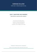 NURS 2528 QUIZ 1 &vert; QUESTIONS AND ANSWERS &vert; 2026 UPDATE &vert; SOLVED 100&percnt; CORRECT - DURHAM COLLEGE&period;
