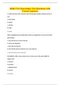 Skills USA Knowledge Test Questions with&NewLine;Correct Answers