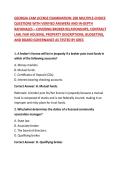 GEORGIA CAM LICENSE EXAMINATION&colon; 200 MULTIPLE-CHOICE QUESTIONS WITH VERIFIED ANSWERS AND IN-DEPTH RATIONALES &ndash; COVERING BROKER RELATIONSHIPS&comma; CONTRACT LAW&comma; FAIR HOUSING&comma; PROPERTY DESCRIPTIONS&comma; BUDGETING&comma; AND BOARD GOVERNANCE AS TESTED BY GREC